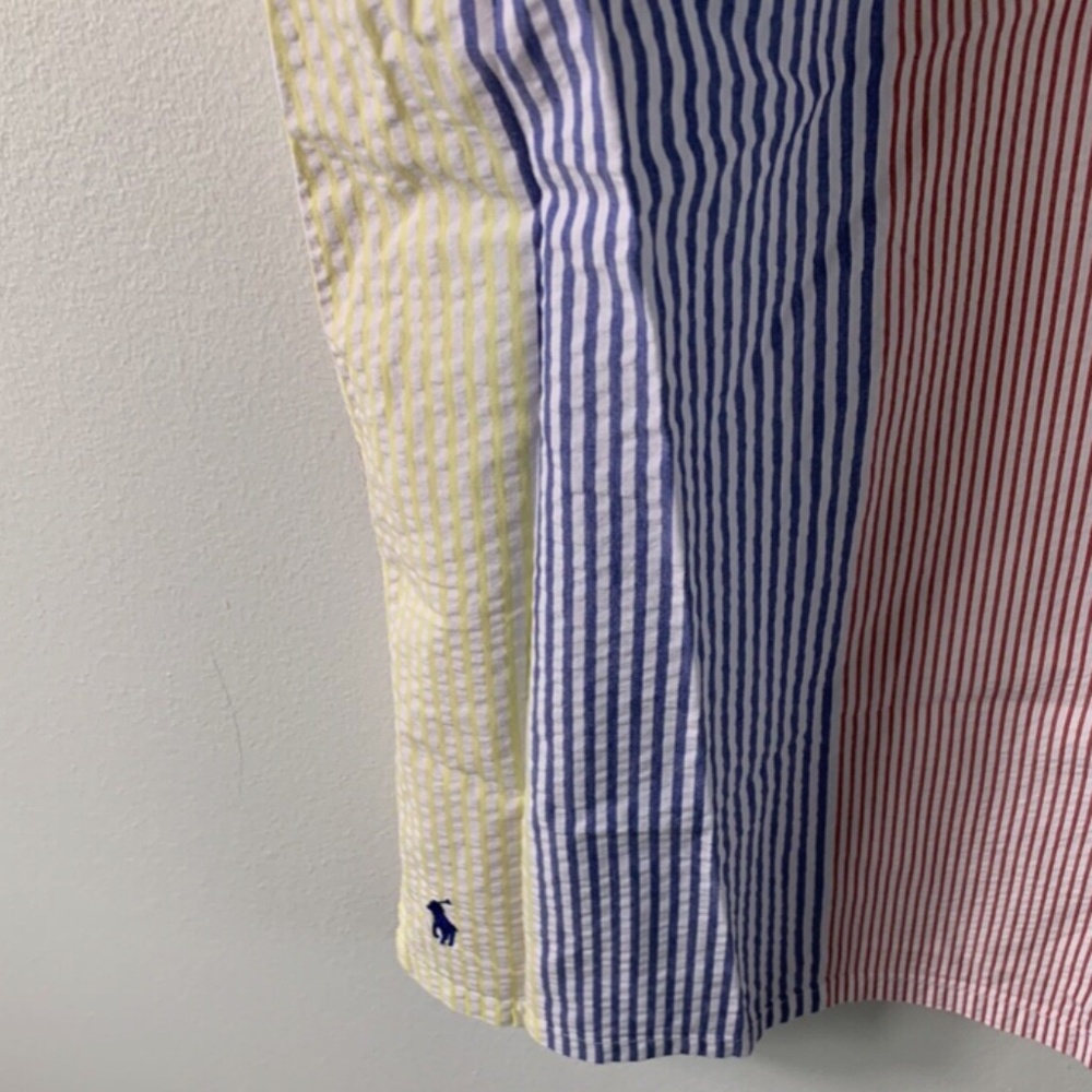 Polo by Ralph Lauren Multicolor Striped Casual Button Down Shirt - Picture 7 of 8
